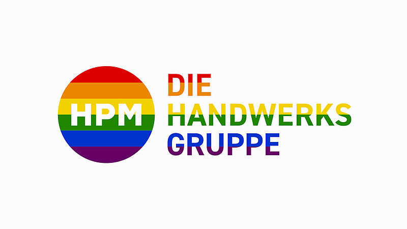 HPM-Logo in Regenbogenfarben