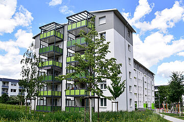 Kernsaniertes Wohnhaus in der Mittenfeldstraße 86-94 in Stuttgart