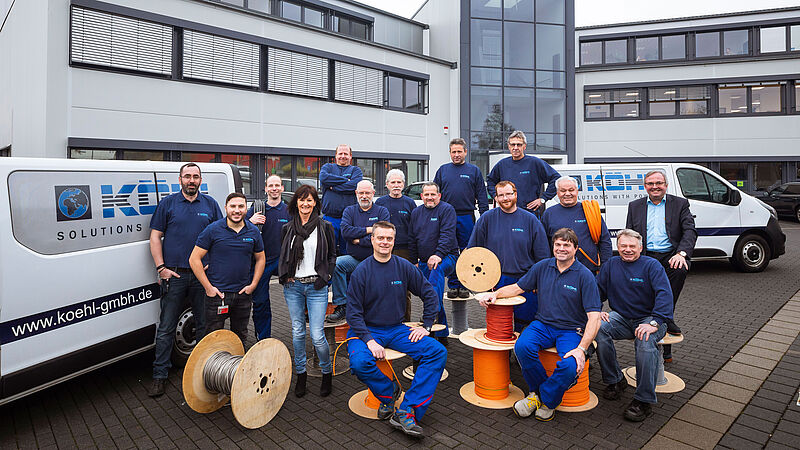 Das Team der KÖHL GmbH in der Niederlassung Ingelheim - neu bei der Handwerksgruppe Philip Mecklenburg