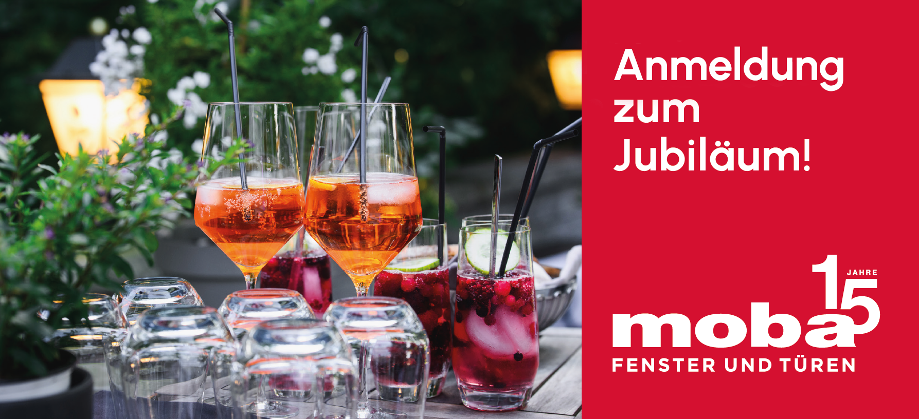 Anmeldung zum moba Jubiläum